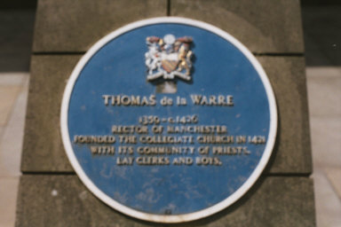 A blue plaque by Geoff